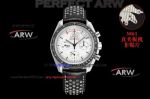 2024 Replica Omega Speedmaster Moonwatch White Dial Black Rubber Strap Watch 